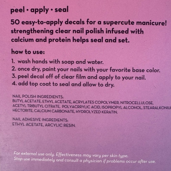 Crème Shop x Hello Kitty Premium Glass Nail File Set & 50 Nail Decals w/ Sealant - Picture 3 of 5